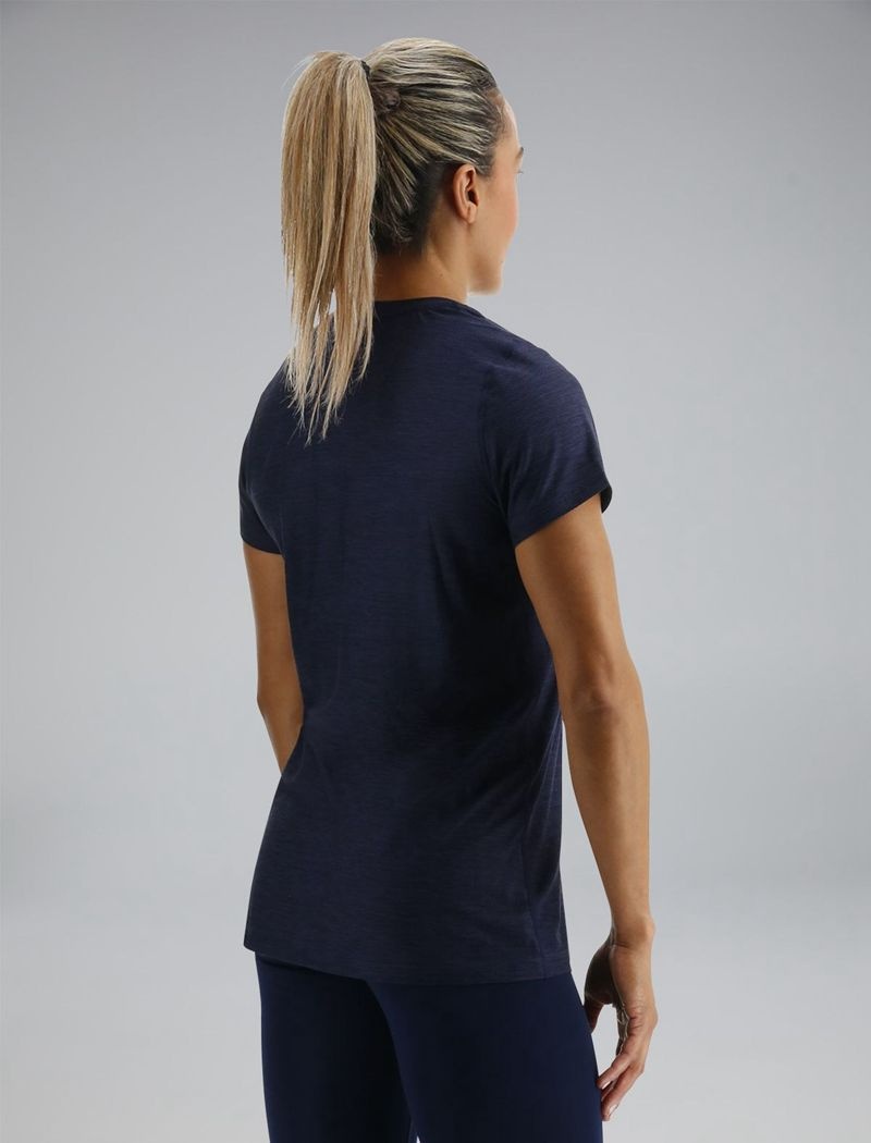 T-Shirt Tyr Airtec? Corta Sleeve Femme Bleu Marine | 29193380XSV