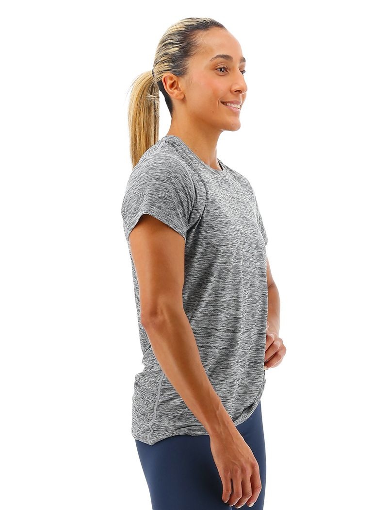 T-Shirt Tyr Airtec? Corta Sleeve Femme Grise | 86145202ZUF