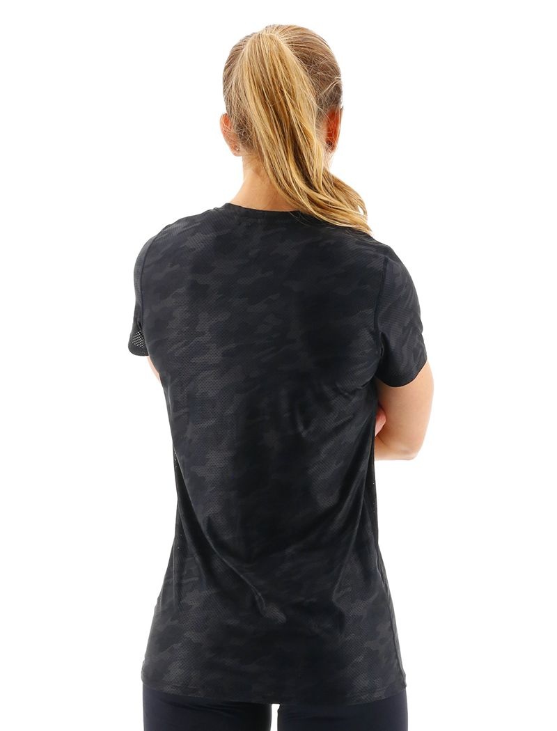 T-Shirt Tyr Airtec? Corta Sleeve Femme Noir | 05743475IAQ