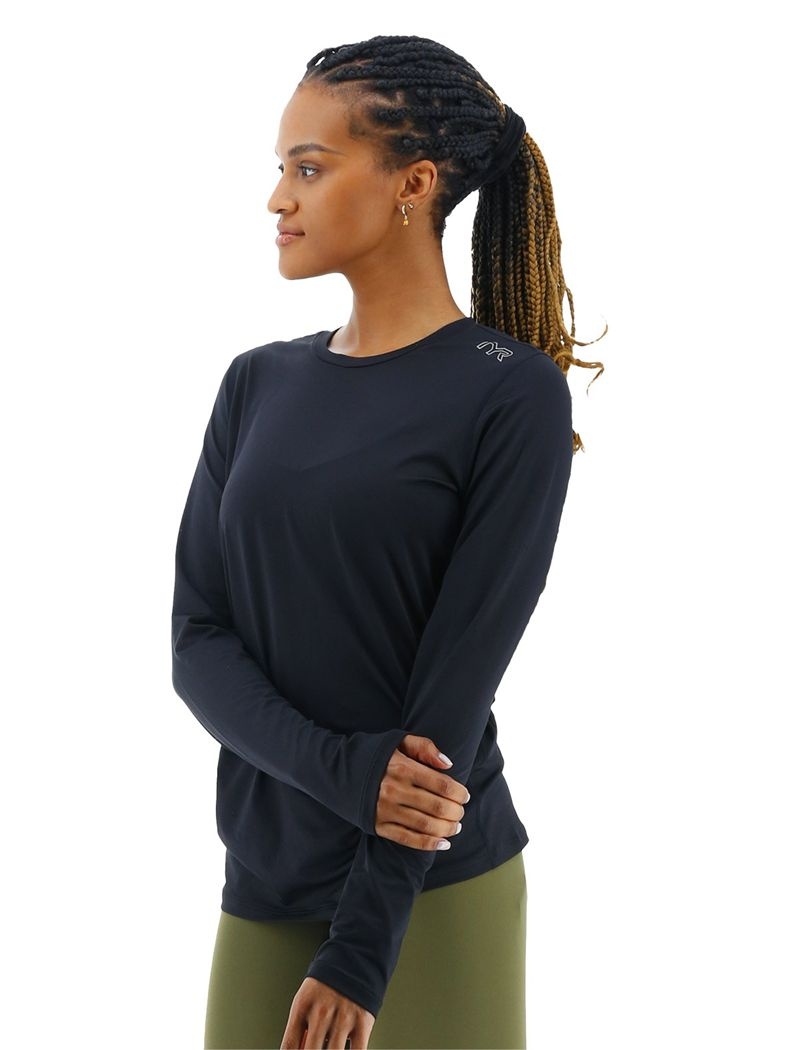 T-Shirt Tyr Airtec? Long Sleeve Femme Noir | 60839865LTI