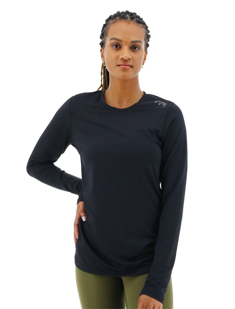 T-Shirt Tyr Airtec? Long Sleeve Femme Noir | 60839865LTI