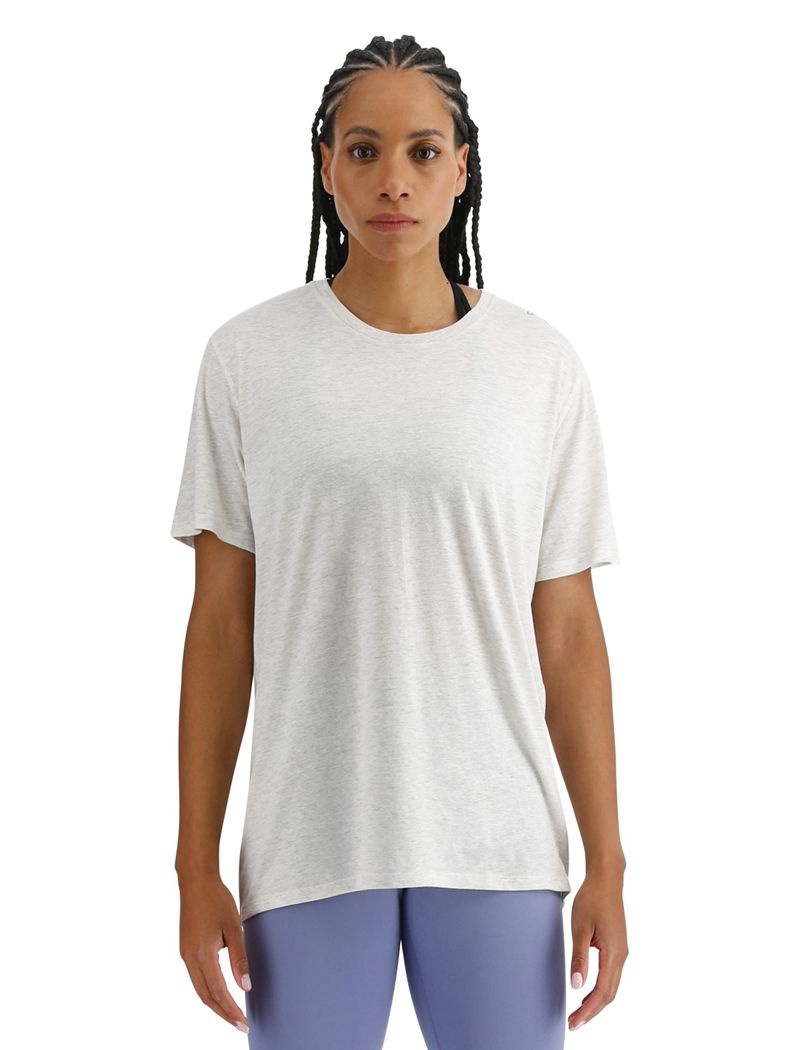 T-Shirt Tyr Ultrasoft Legere Tech Femme Blanche | 89218542JUK