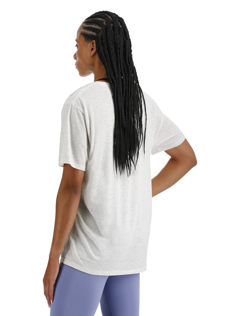 T-Shirt Tyr Ultrasoft Legere Tech Femme Blanche | 89218542JUK