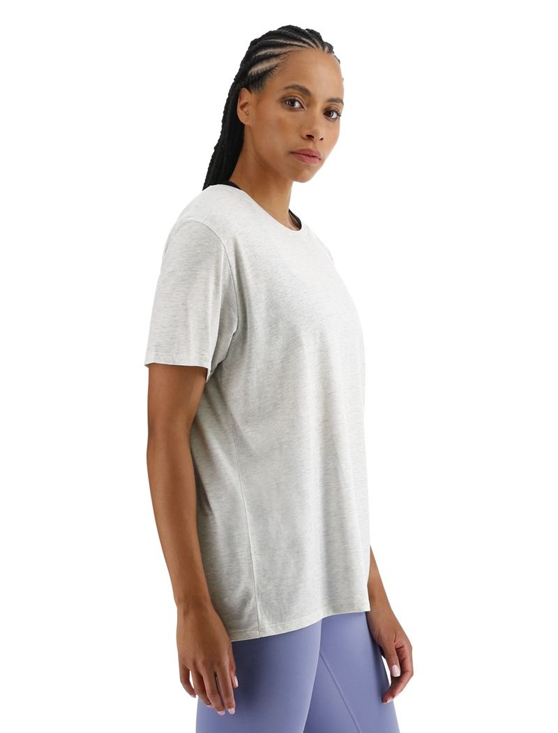 T-Shirt Tyr Ultrasoft Legere Tech Femme Blanche | 89218542JUK