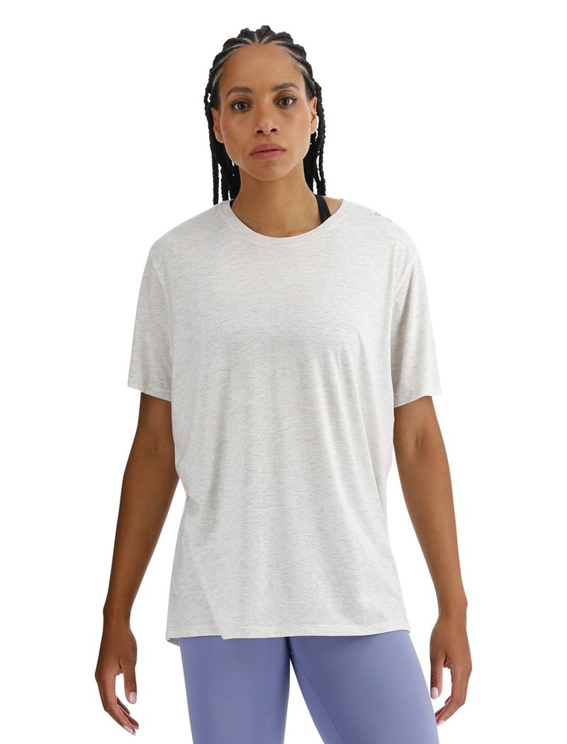 T-Shirt Tyr Ultrasoft Legere Tech Femme Blanche | 89218542JUK