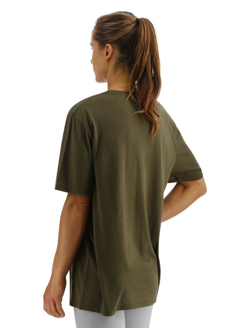 T-Shirt Tyr Ultrasoft Big Logo Tri-blend Tech Femme Vert Olive | 36278557GAV