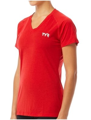 T-Shirt Tyr Alliance Tech Femme Rouge | 40022679QXN