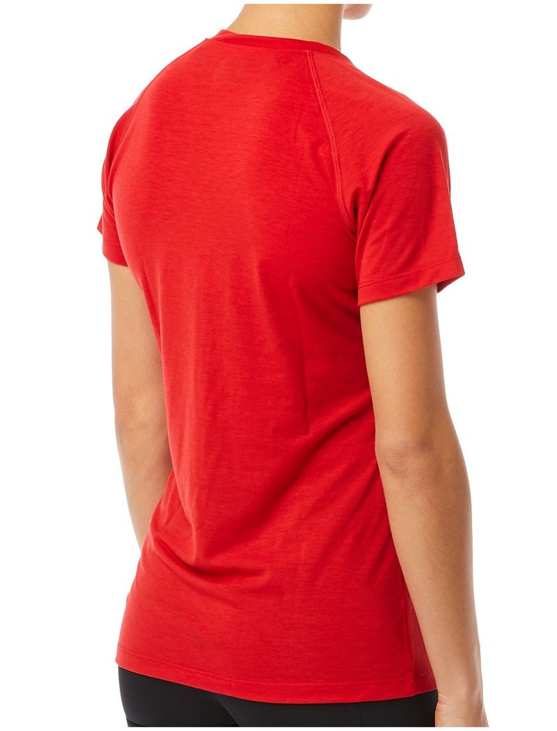 T-Shirt Tyr Alliance Tech Femme Rouge | 40022679QXN