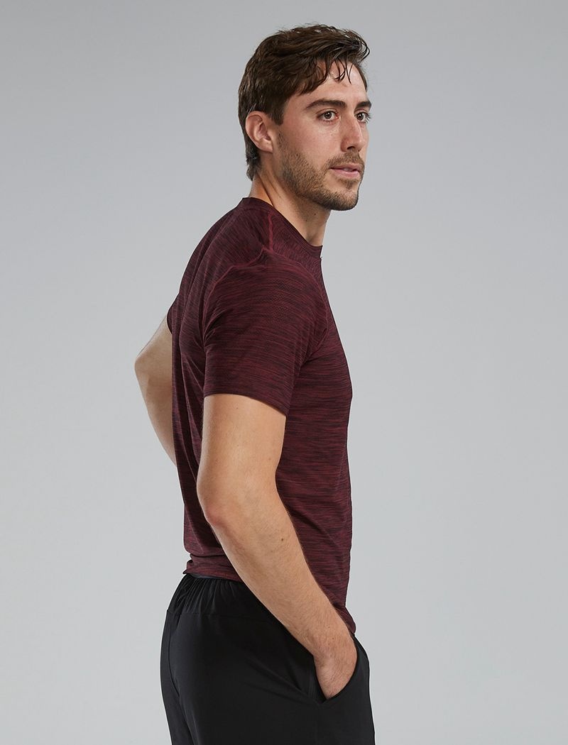 T-Shirt Tyr Airtec? Homme Bordeaux | 96587273LLE