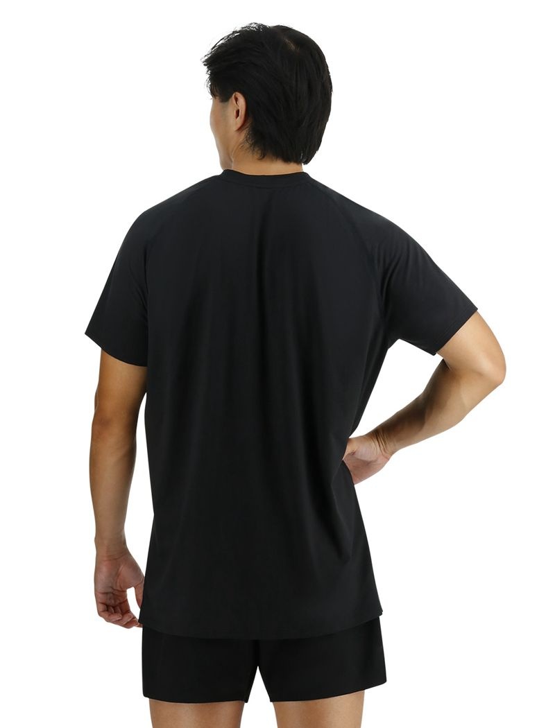 T-Shirt Tyr Climadry? Raglan Tech Homme Noir | 21670469XND