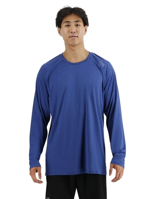 T-Shirt Tyr Climadry? Raglan Long Sleeve Tech Homme Bleu | 92086650HSG