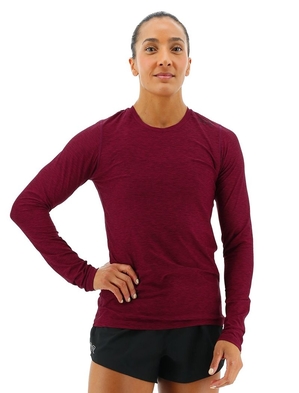 T-Shirt Tyr Airtec? Long Sleeve Femme Bordeaux | 40424217DPZ