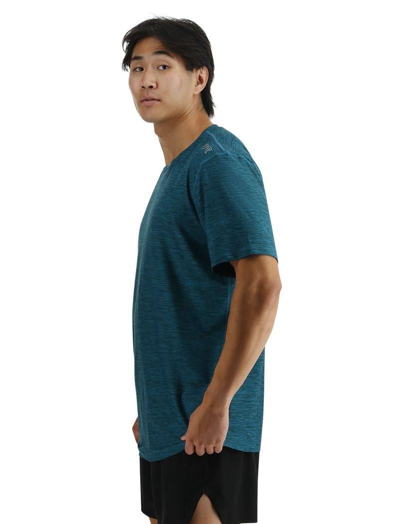 T-Shirt Tyr Airtec? Homme Bleu Vert | 36873124BKL