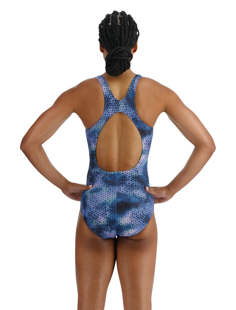 Maillot de Bain Tyr Durafast Elite? Max Splice Controlfit Starhex Femme Bleu | 03146854FZJ