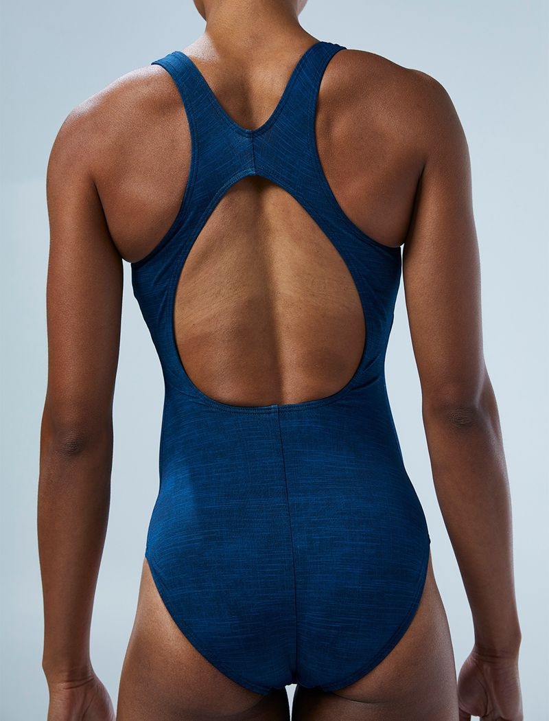 Maillot de Bain Tyr Durafast Elite? Max Splice Controlfit Sandblasted Femme Bleu | 34165605ZOB