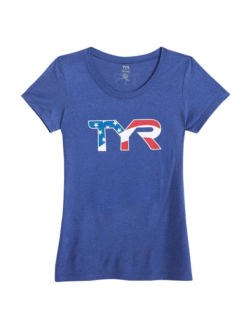 T-Shirt Tyr Graphique - King Femme Bleu Marine | 56798647VJS