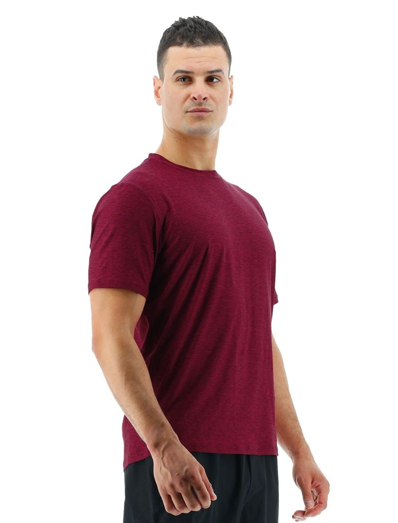 T-Shirt Tyr Airtec? Homme Bordeaux | 16638511YMP