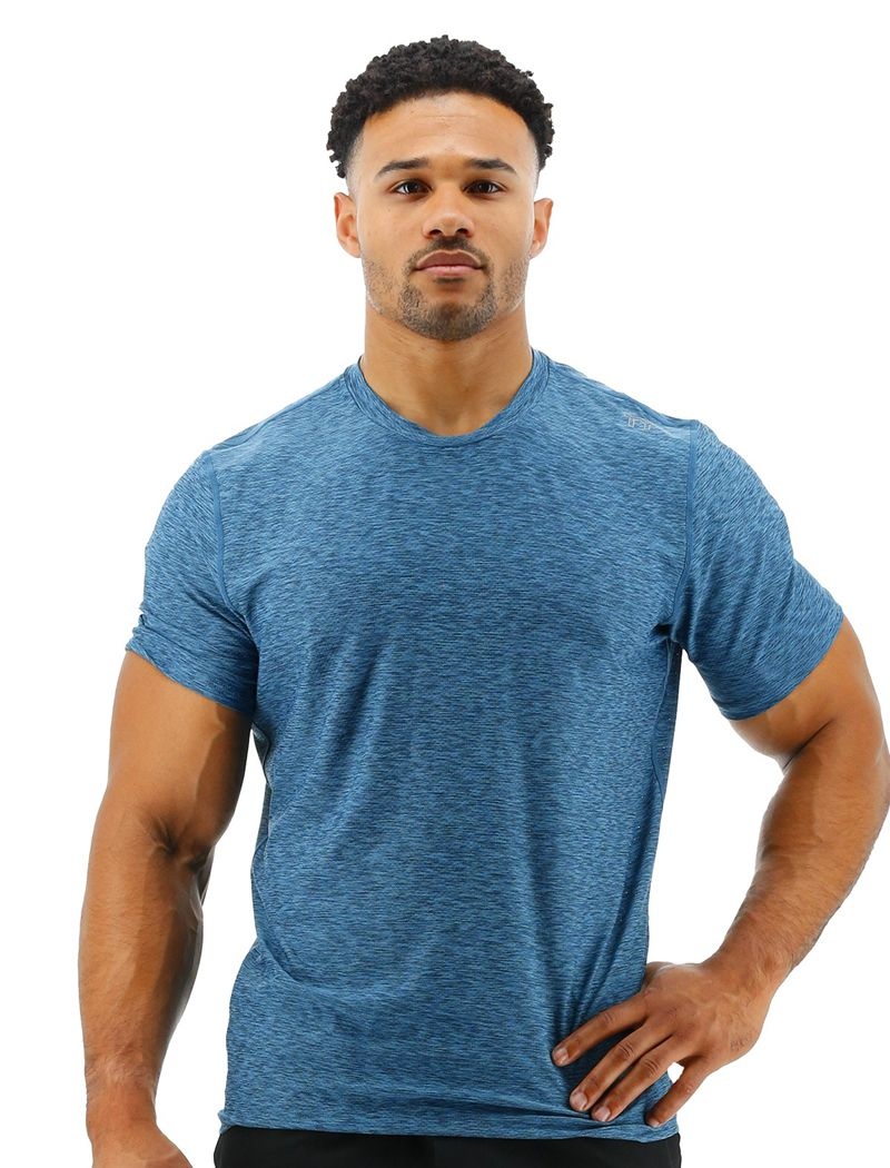 T-Shirt Tyr Airtec? Homme Bleu | 17652275HWK