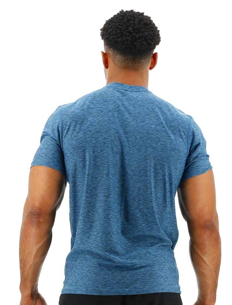 T-Shirt Tyr Airtec? Homme Bleu | 17652275HWK