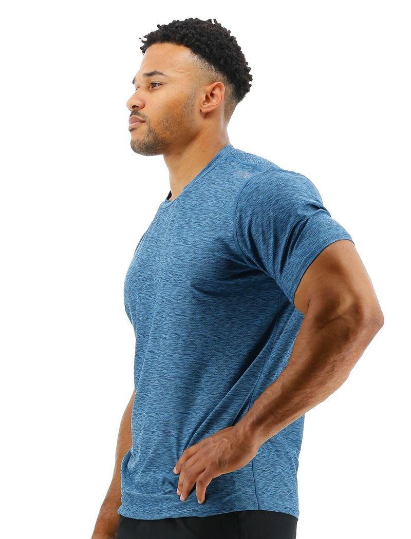 T-Shirt Tyr Airtec? Homme Bleu | 17652275HWK