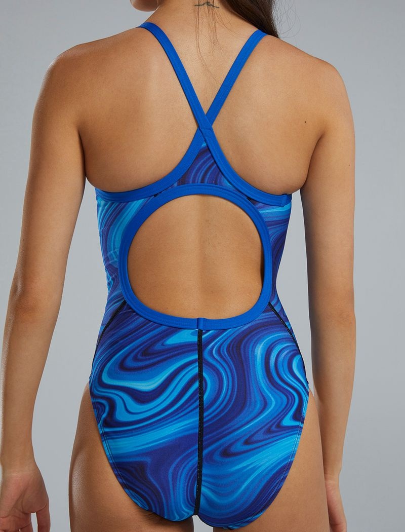 Maillot de Bain Tyr Durafast Elite? Diamondfit Vitality Femme Bleu | 33654729RDZ