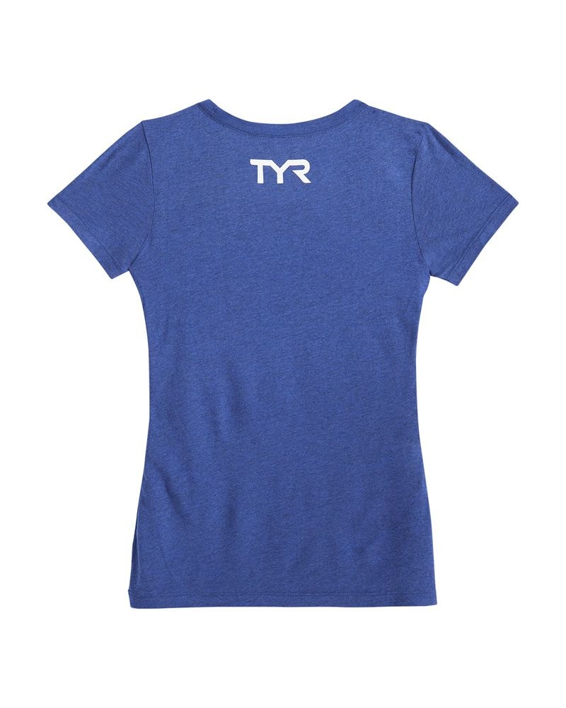 T-Shirt Tyr Graphique - Katie Ledecky Femme Bleu Marine | 71371618NSF