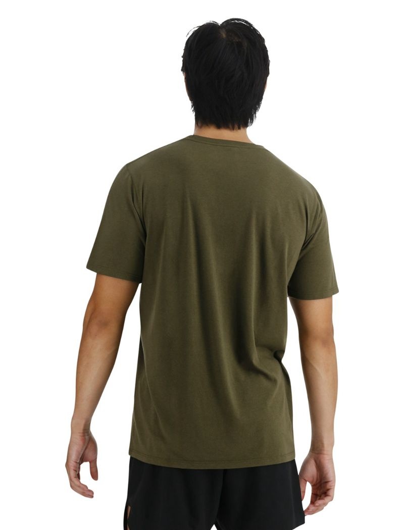 T-Shirt Tyr Ultrasoft Big Logo Tri-blend Tech Homme Vert Olive | 29996124VIR