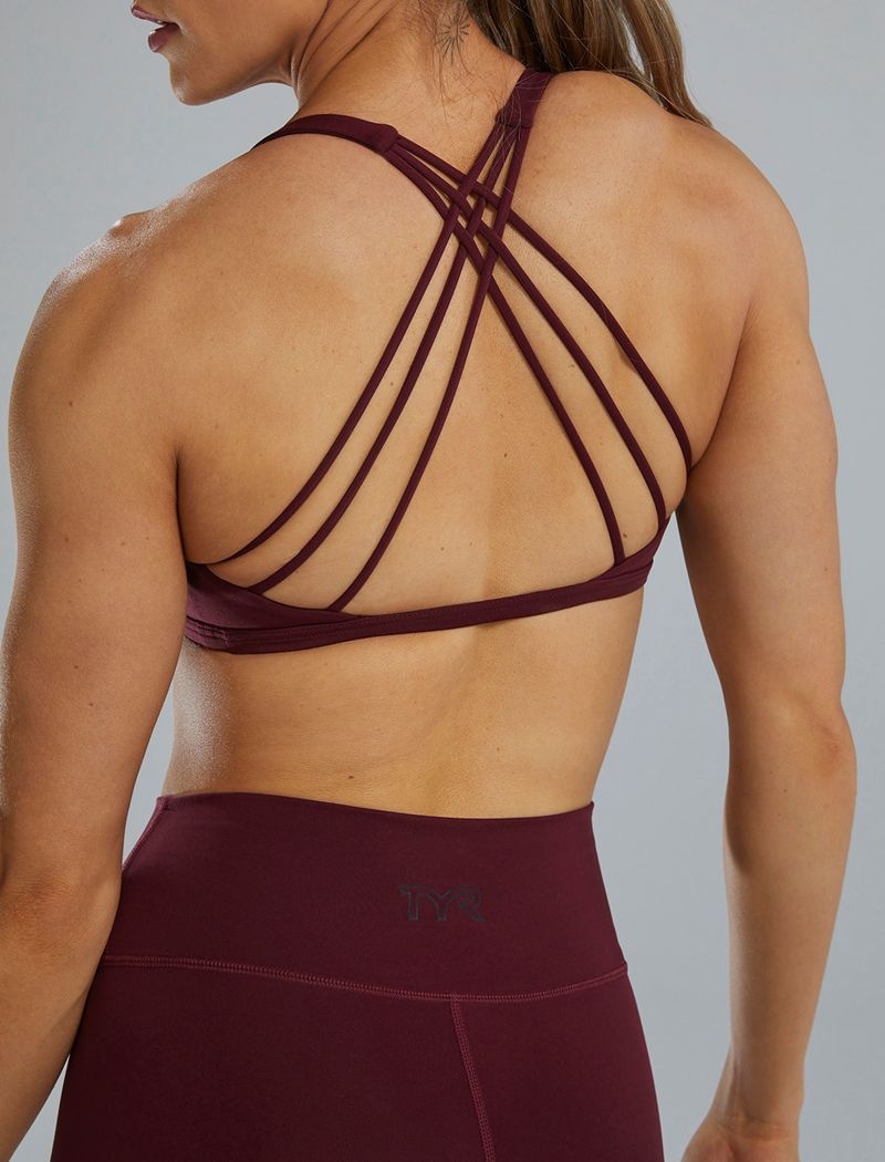 Soutien Gorge Sport Tyr Joule Elite? Multi-strap Femme Bordeaux | 73869479LKG