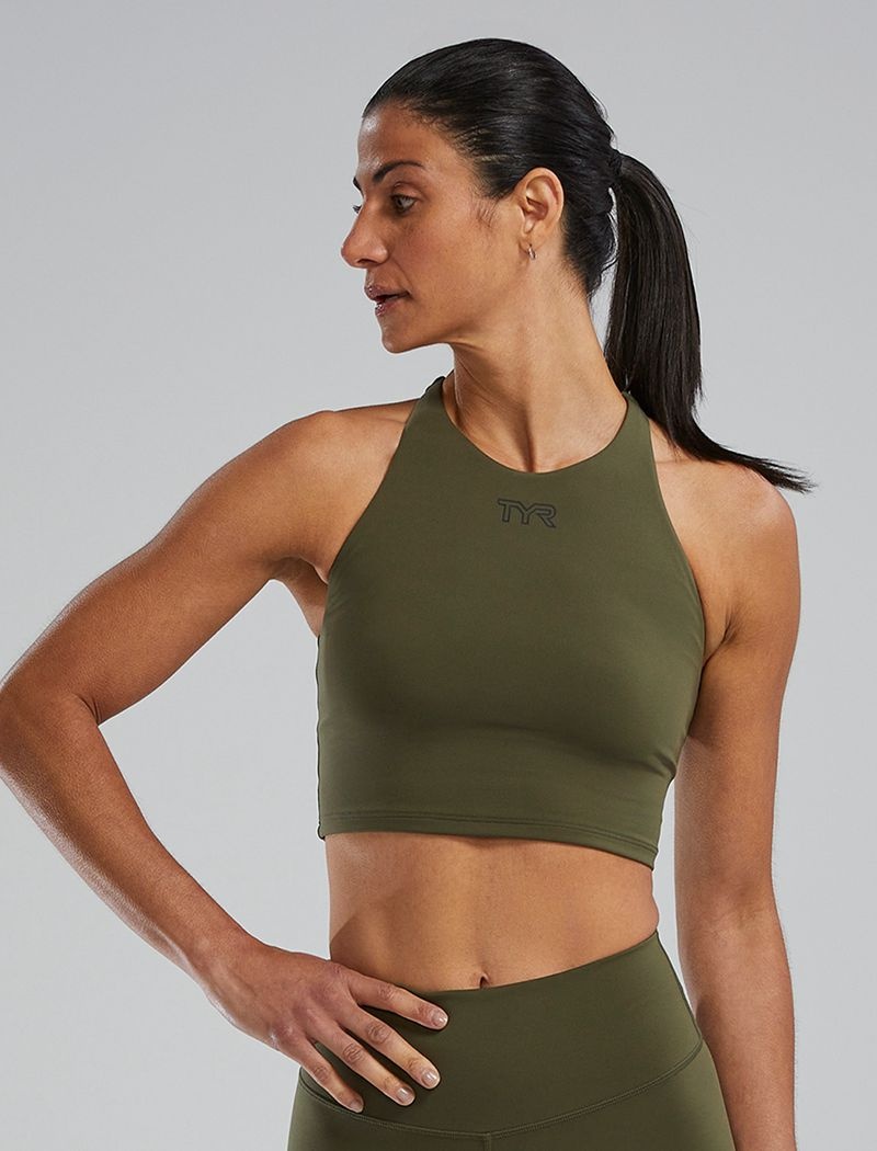 Soutien Gorge Sport Tyr Joule Elite? High Neck Femme Vert Olive | 76607052DUY