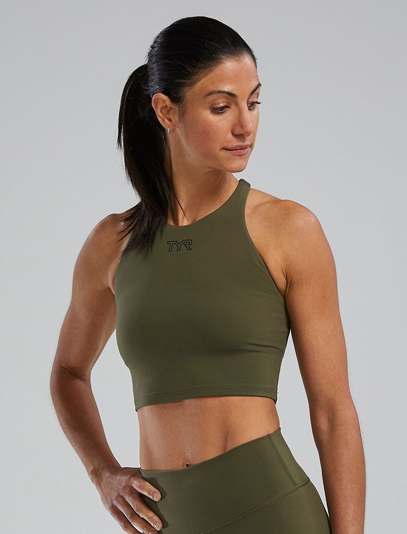 Soutien Gorge Sport Tyr Joule Elite? High Neck Femme Vert Olive | 76607052DUY