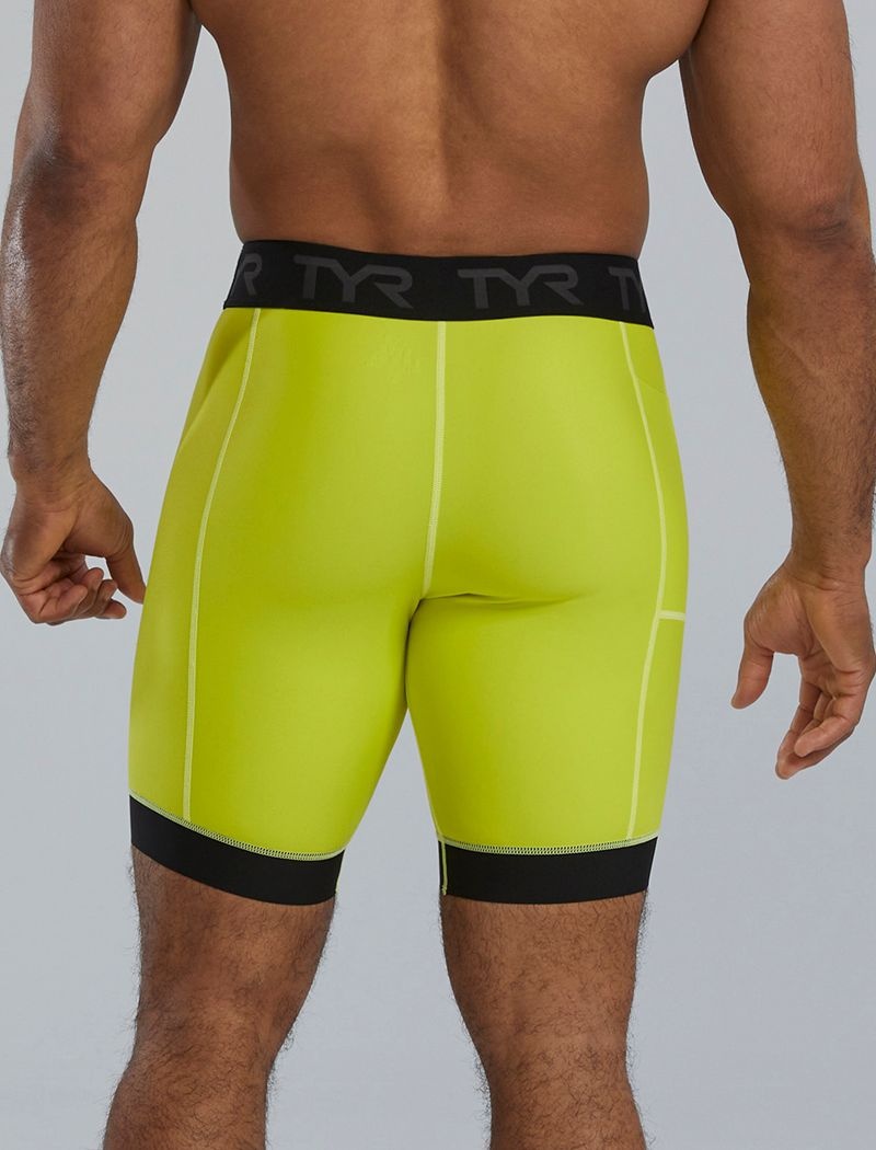 Short Tyr Compression Homme Vert Clair | 41006801DPE