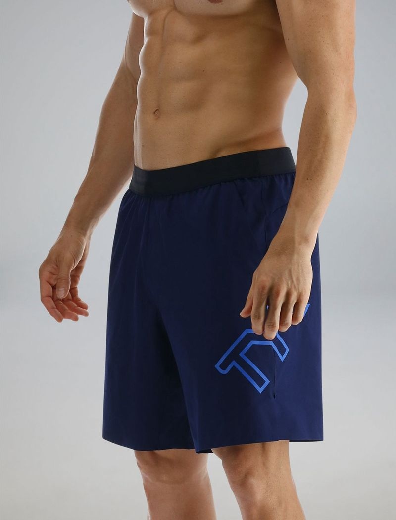 Short Tyr Hydrosphere? Doublée 7 Unbroken Big Logo Homme Bleu Marine | 39219097PNS