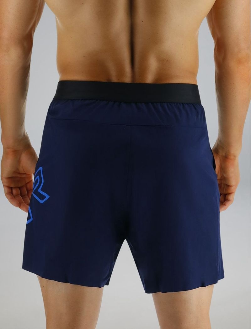 Short Tyr Hydrosphere? Unlined 7 Unbroken Big Logo Homme Bleu Marine | 65006497FUJ