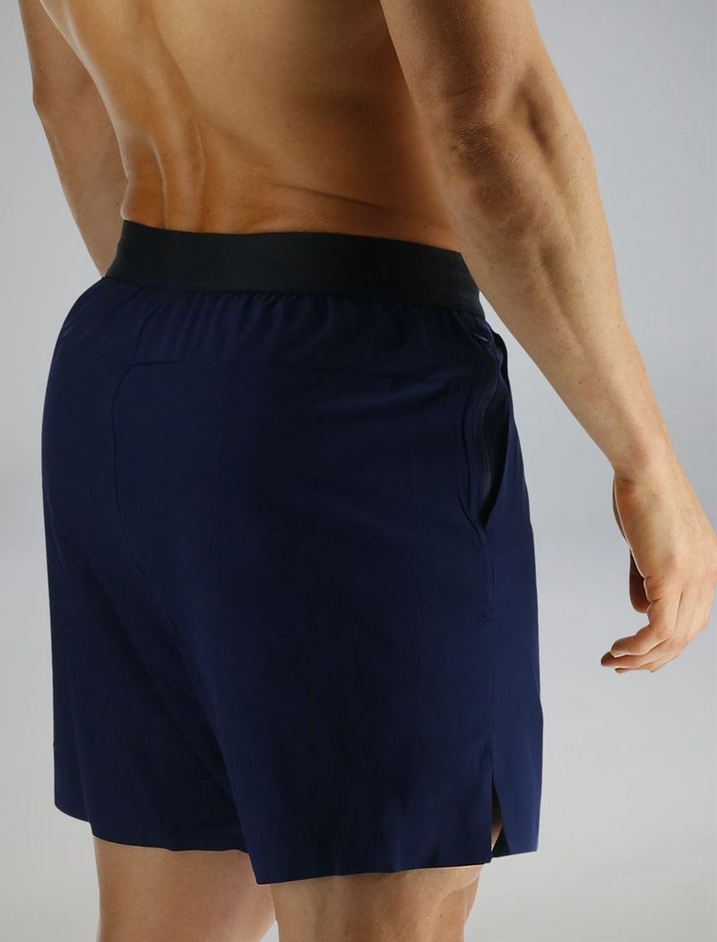 Short Tyr Hydrosphere? Unlined 7 Unbroken Big Logo Homme Bleu Marine | 65006497FUJ