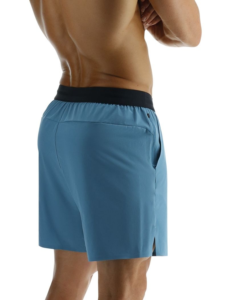 Short Tyr Hydrosphere? Unlined 7 Unbroken Big Logo Homme Bleu | 29749191XDL