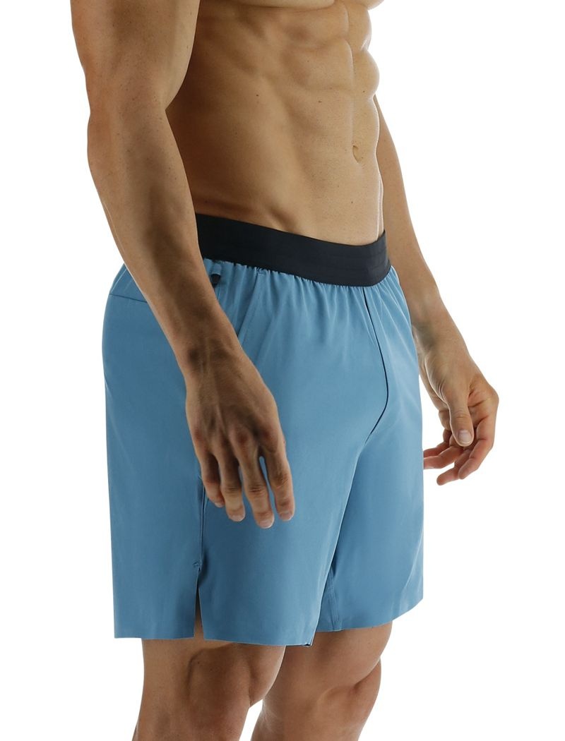 Short Tyr Hydrosphere? Unlined 7 Unbroken Big Logo Homme Bleu | 29749191XDL