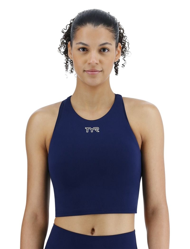 Soutien Gorge Sport Tyr Joule Elite? High Neck Femme Bleu Marine | 39207213QAG