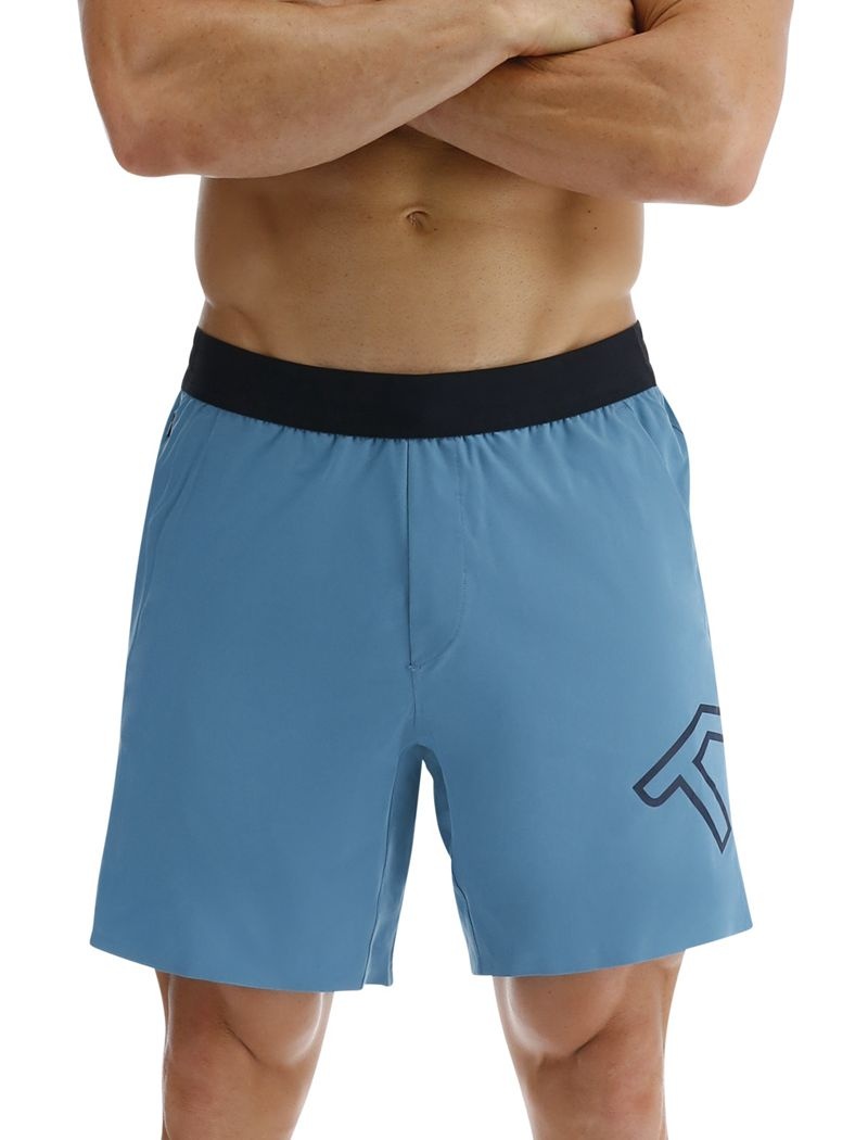 Short Tyr Hydrosphere? Doublée 9 Unbroken Big Logo Homme Bleu | 50454680WCG