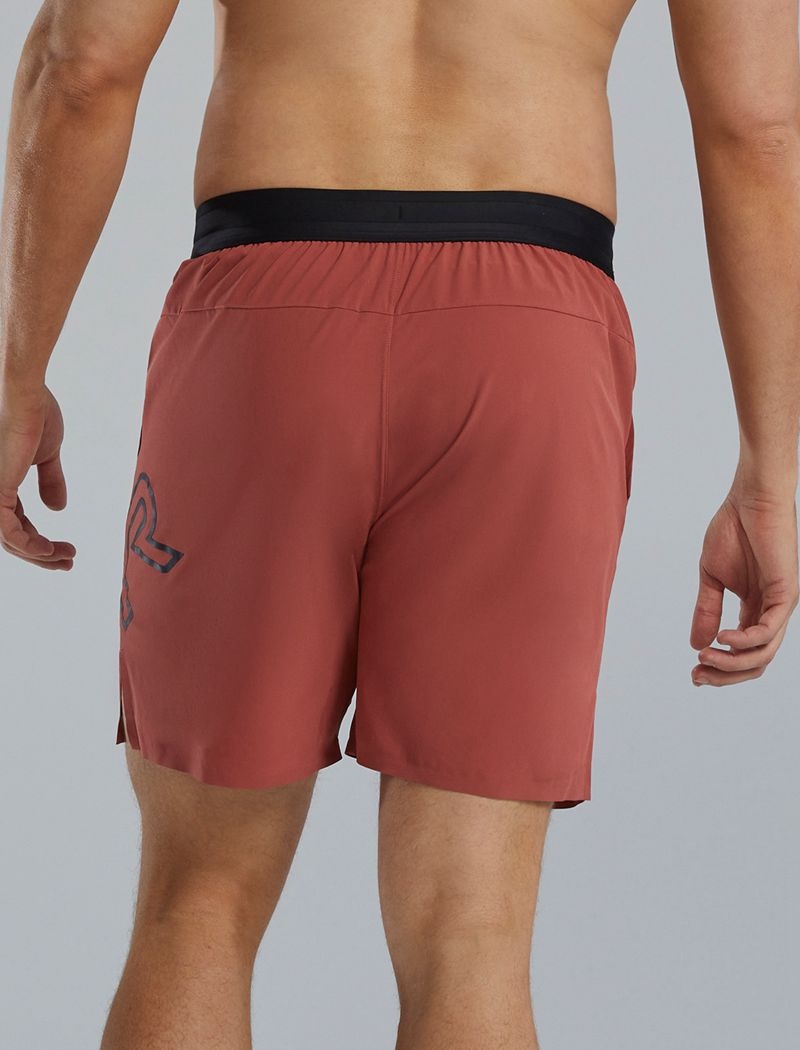 Short Tyr Hydrosphere? Unlined 7 Unbroken Big Logo Homme Rouge Marron | 50880542EDV