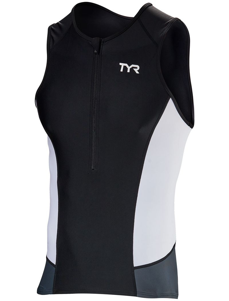 Debardeur Tyr Singlet Homme Noir Blanche | 22761243HED