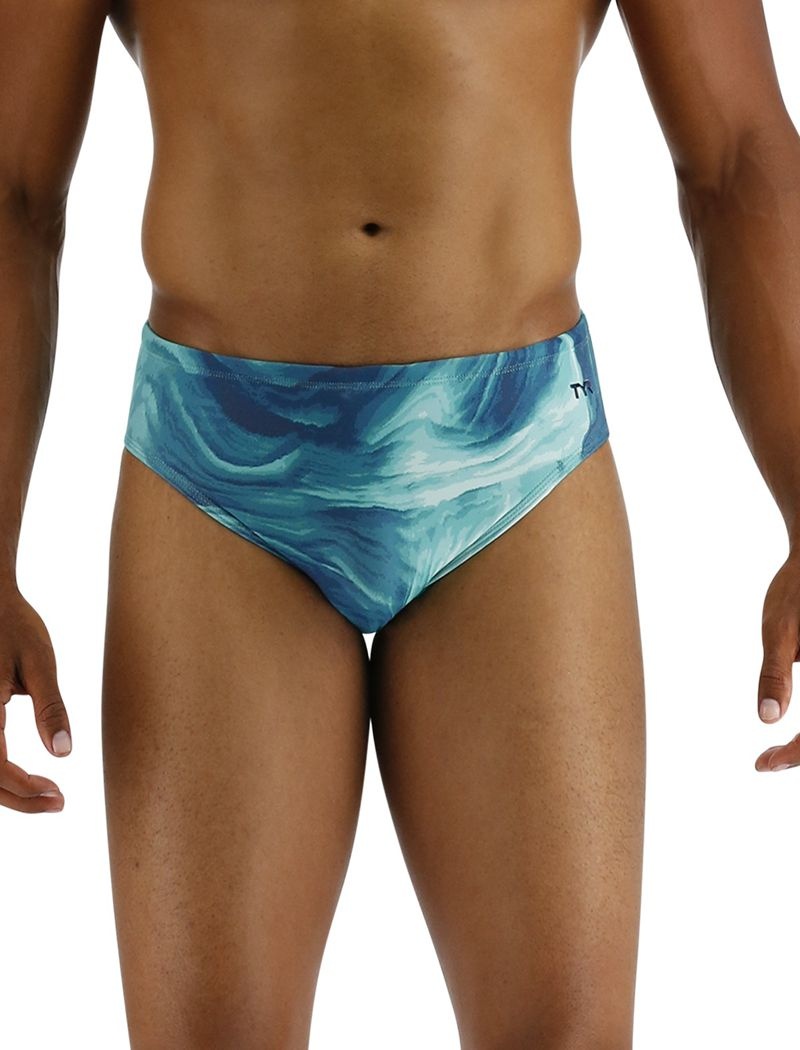 Maillot de Bain Tyr Durafast Elite? Mezio Homme Turquoise Bleu | 46761678ITY