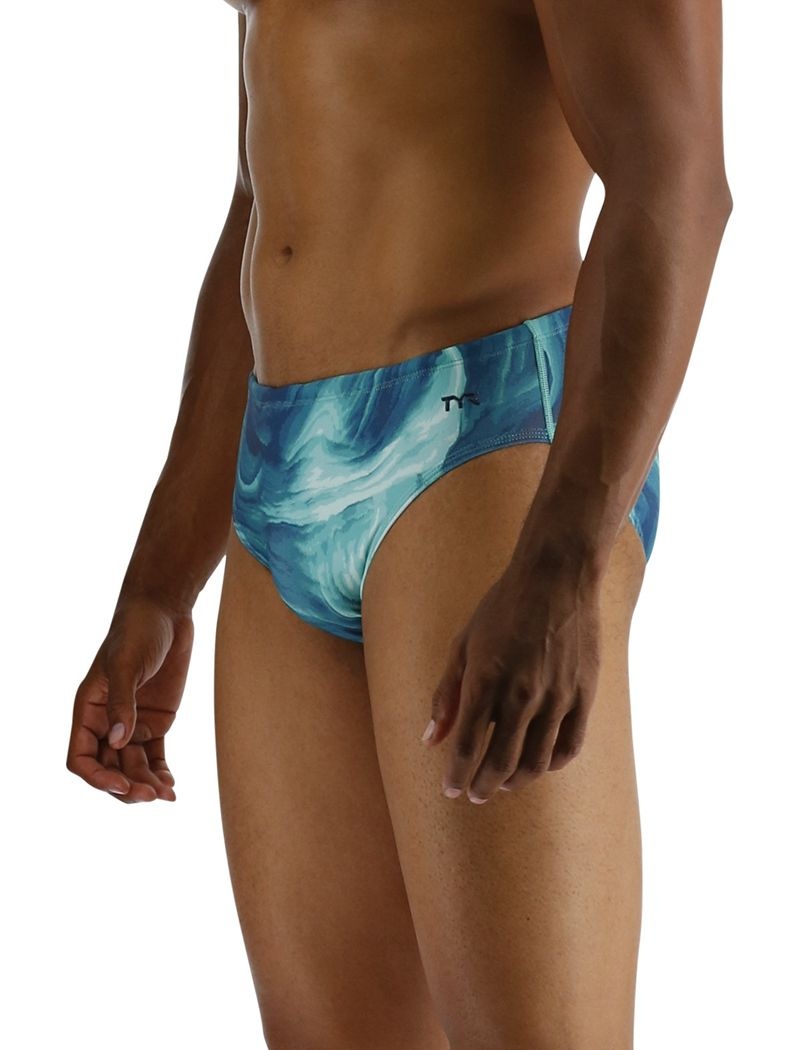 Maillot de Bain Tyr Durafast Elite? Mezio Homme Turquoise Bleu | 46761678ITY