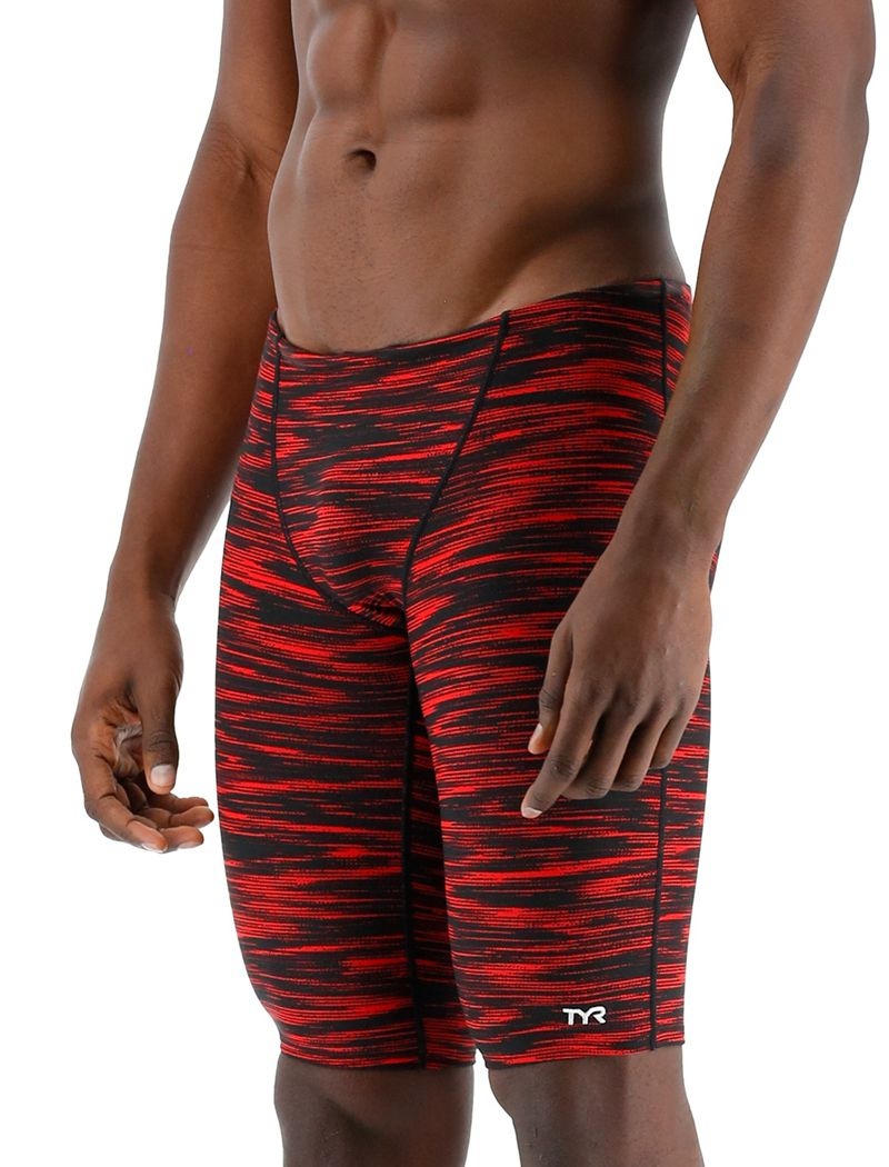 Maillot de Bain Tyr Durafast Elite? Jammer Fizzy Homme Rouge Noir | 34560617GML