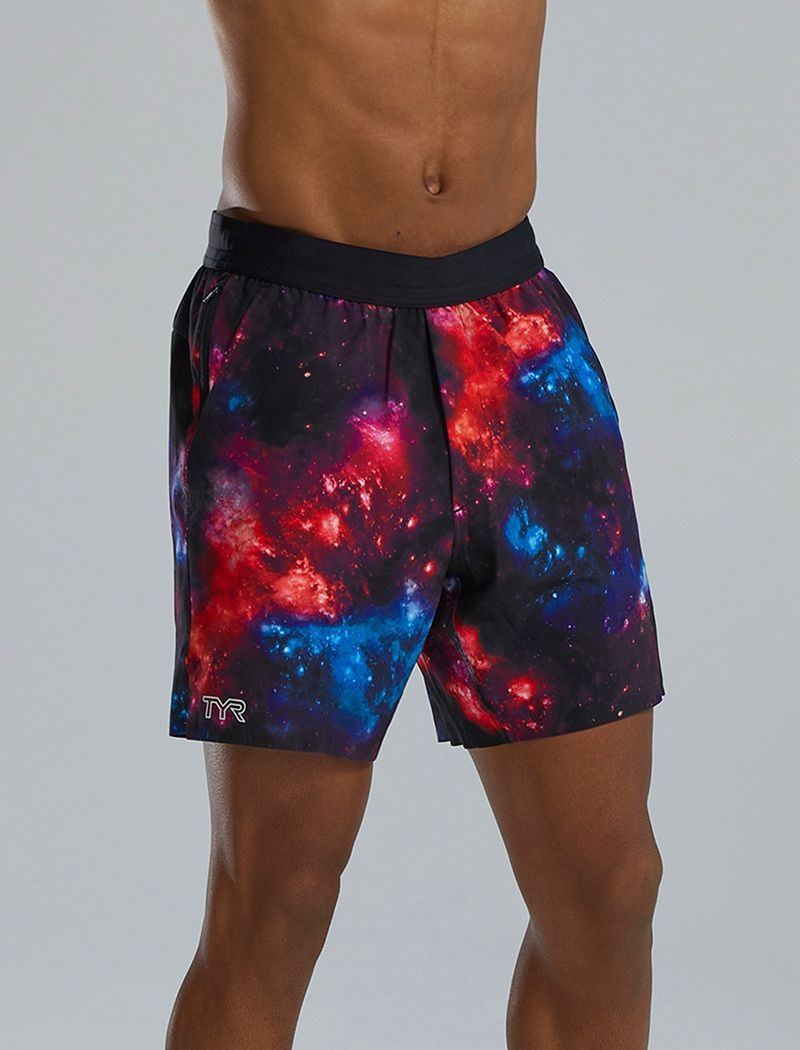 Short Tyr Hydrosphere? Unlined 7 Unbroken Homme Noir Bleu Rouge | 65842911ZJM