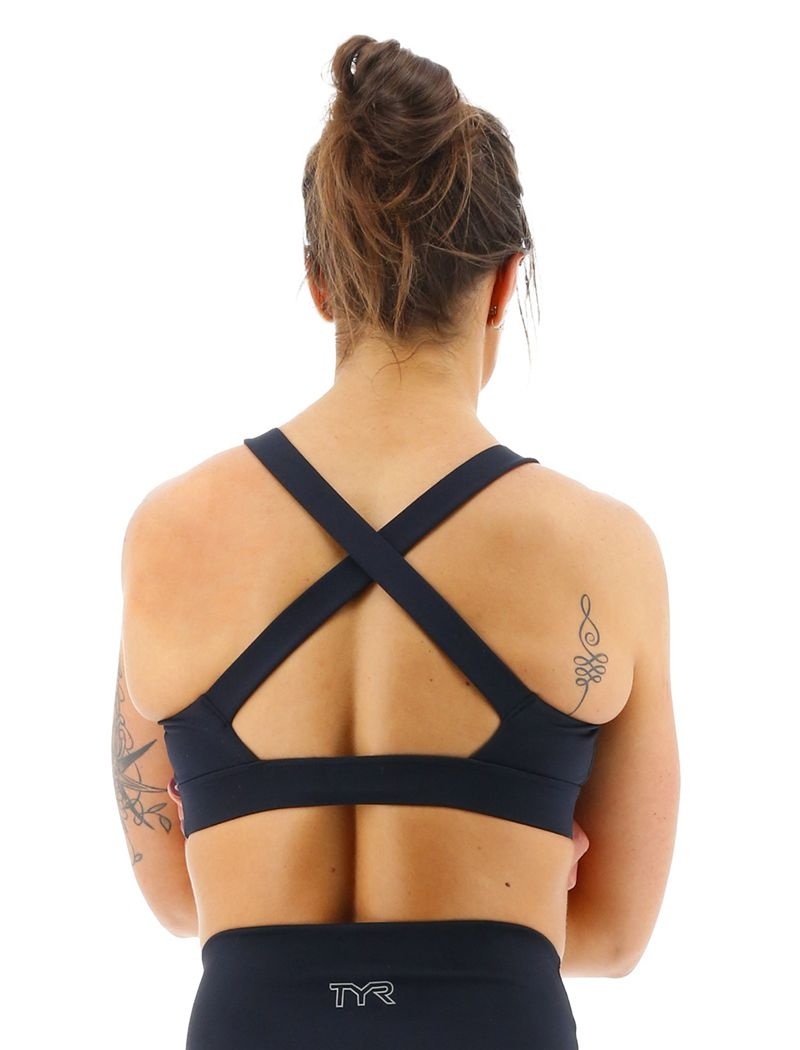 Soutien Gorge Sport Tyr Base Kinetic? Crossback Femme Noir | 10781351XNG