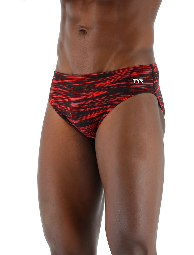 Maillot de Bain Tyr Durafast Elite? Fizzy Homme Rouge Noir | 55004656VYQ