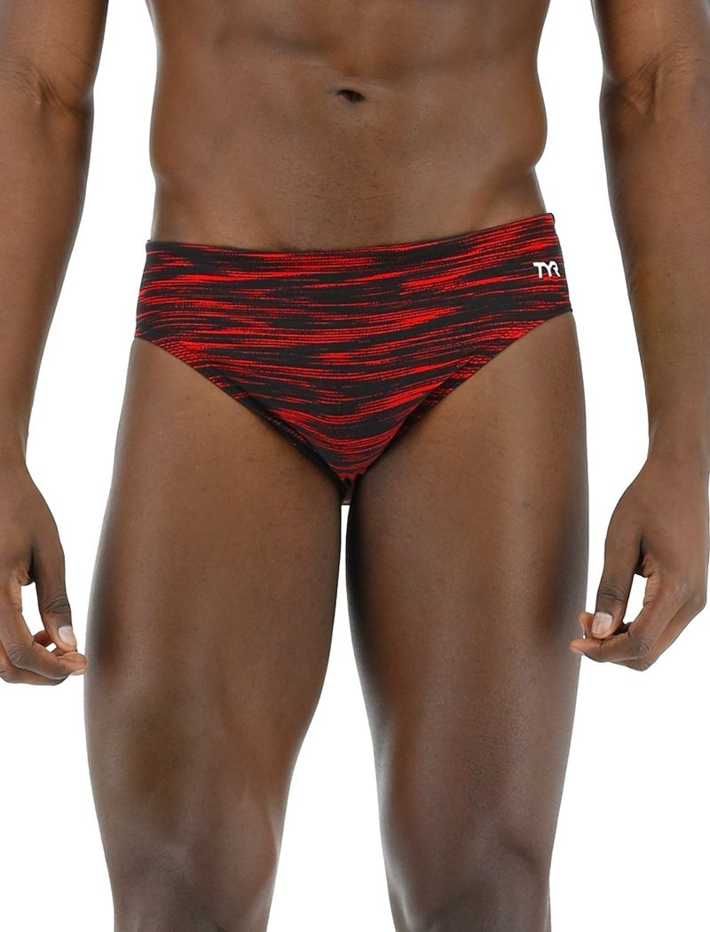 Maillot de Bain Tyr Durafast Elite? Fizzy Homme Rouge Noir | 55004656VYQ