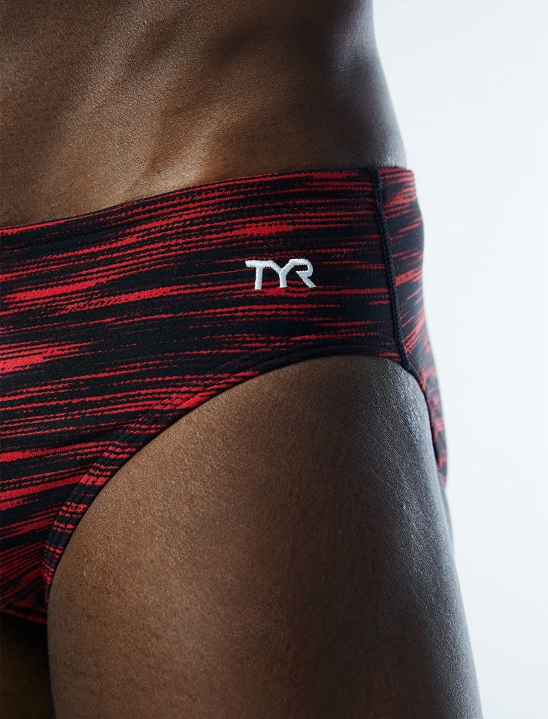 Maillot de Bain Tyr Durafast Elite? Fizzy Homme Rouge Noir | 55004656VYQ