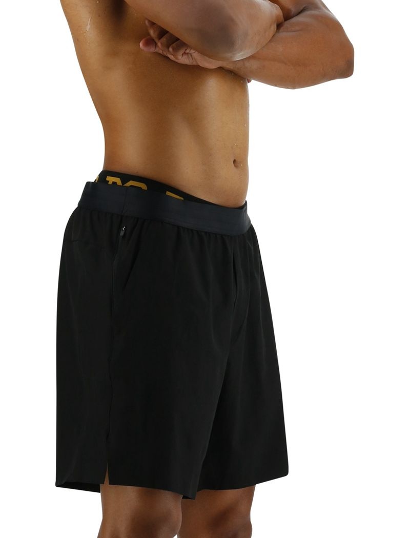 Short Tyr Hydrosphere? Unlined 7 Unbroken Big Logo Homme Noir | 81294059BWD