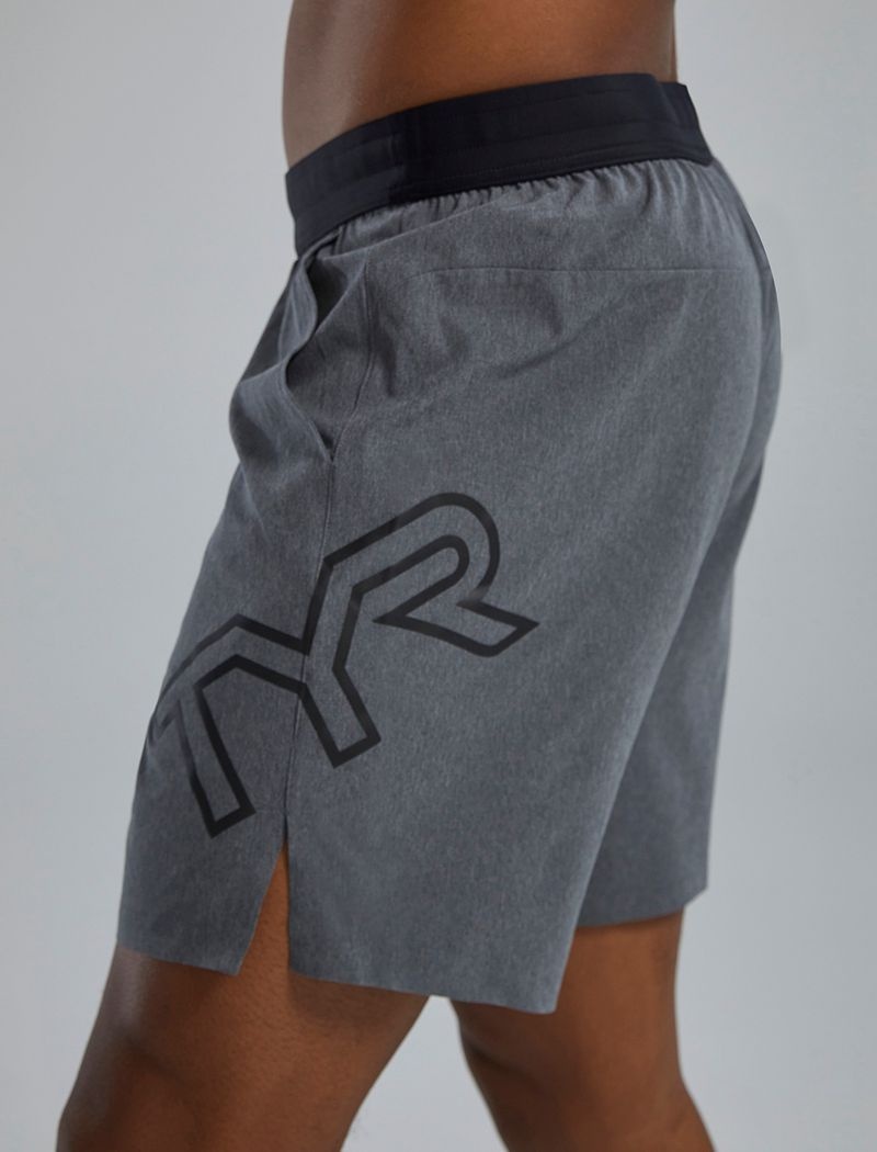 Short Tyr Hydrosphere? Unlined 7 Unbroken Big Logo Homme Grise | 29002016OCR